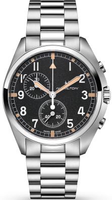 Hodinky Hamilton Khaki Aviation Pilot Pioneer Quartz Chronograph H76522131