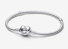 Náramek Pandora Moments Heart & Snake 590719-17