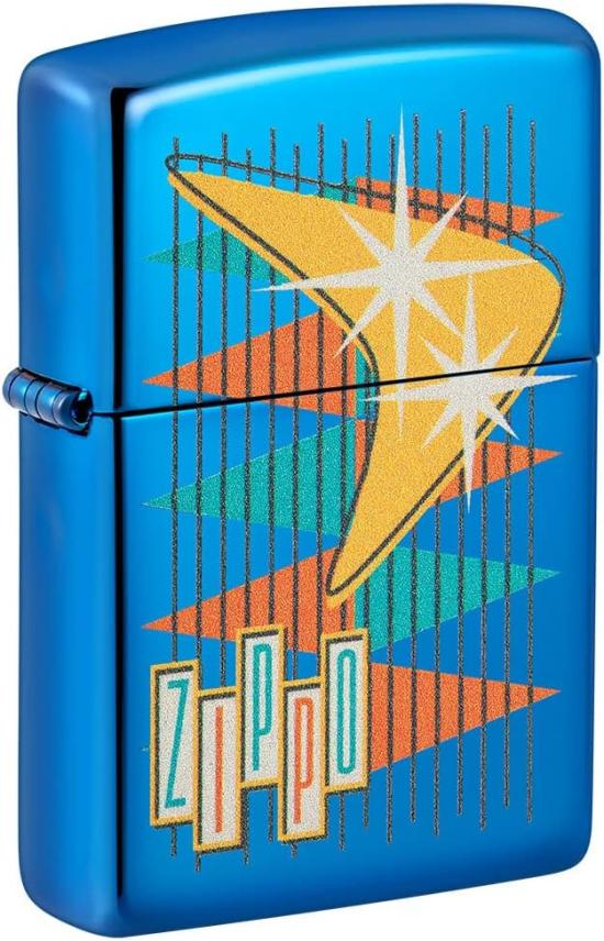 Zapalovač Zippo Retro Design High Polish Blue 49768