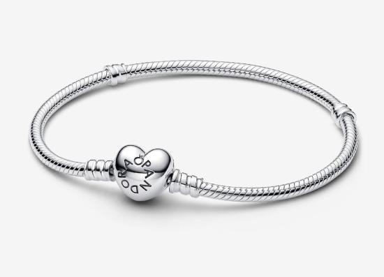 Náramek Pandora Moments Heart & Snake 590719-19